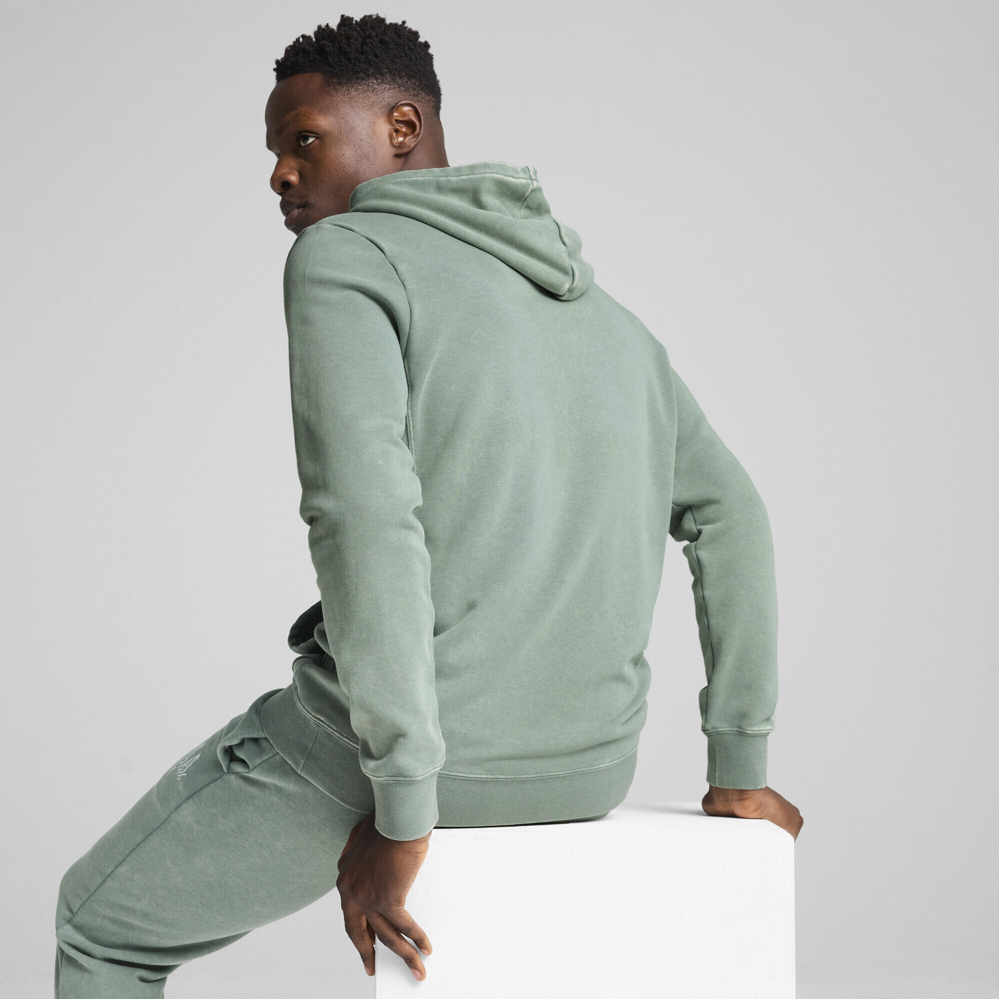 PUMA Class verwassen hoodie voor heren PUMA Green Moon 5/7
