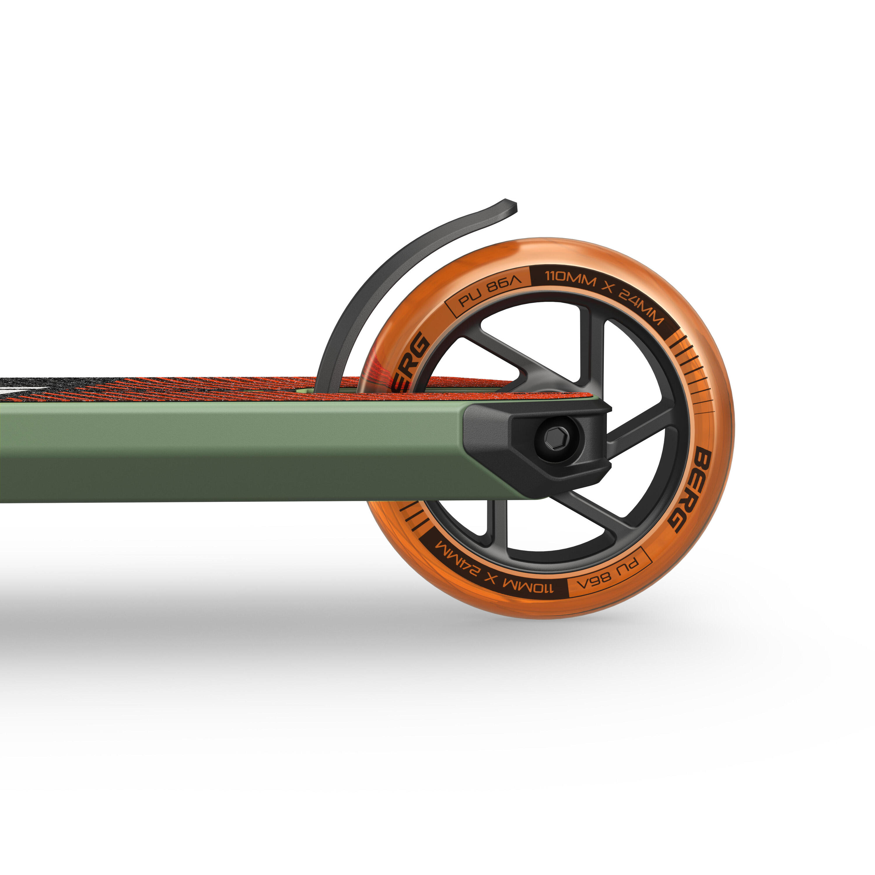 Trottinette Freestyle pour Enfants, 6+ Ans, Proxus X1 Vert/Orange 5/5