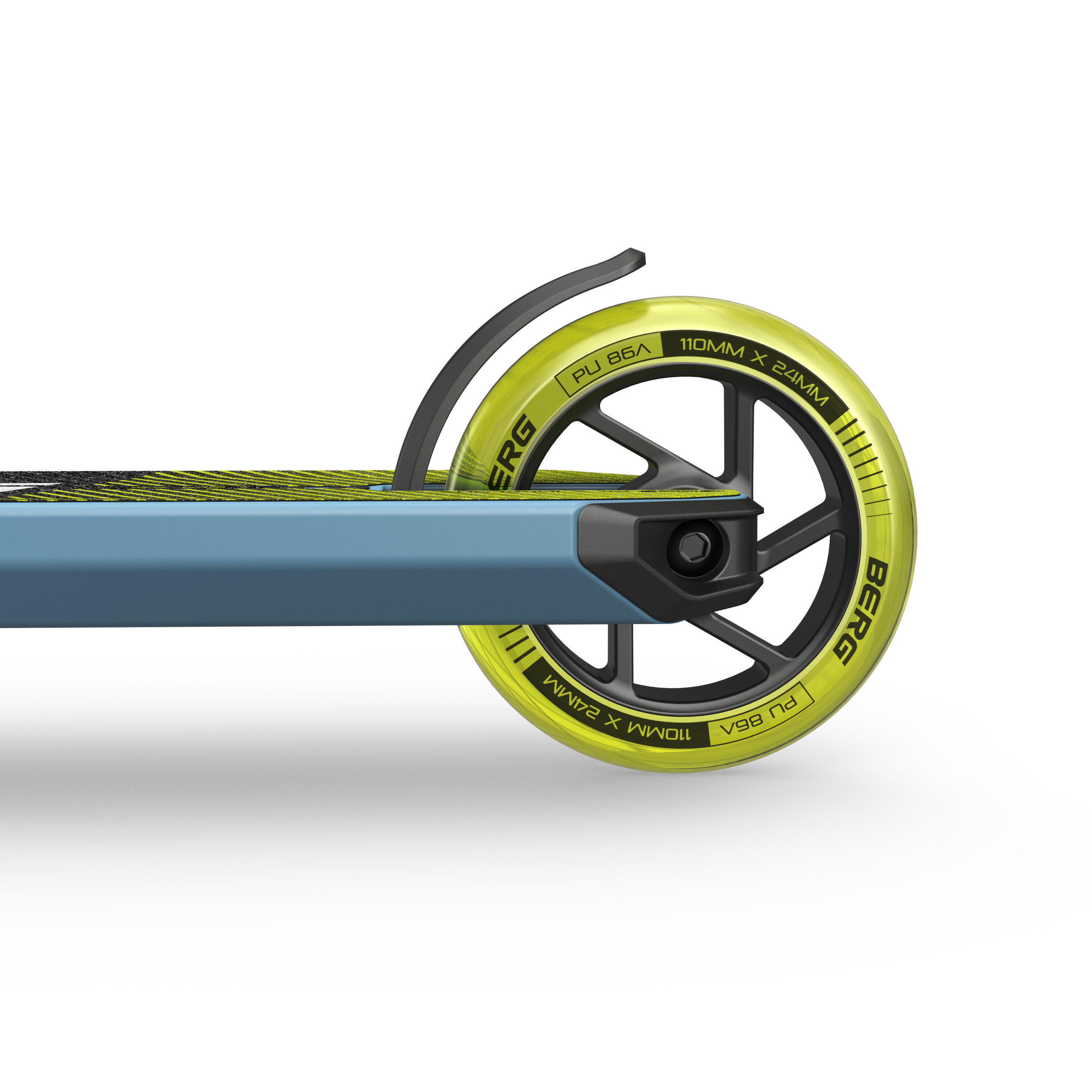 Trottinette Freestyle pour Enfants, 6+ Ans, Proxus X1 Bleu/Lime 5/5