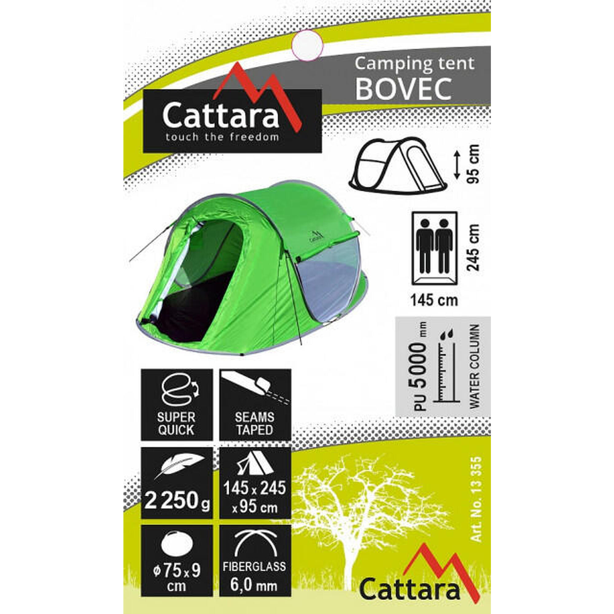 Cort 2 persoane Cattara Bovec