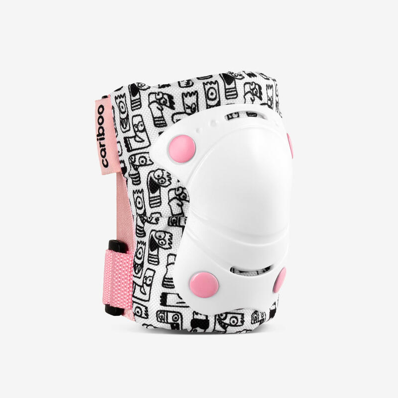 Protège-enfants Cariboo Jump M 2-pack (rose et blanc) -4792