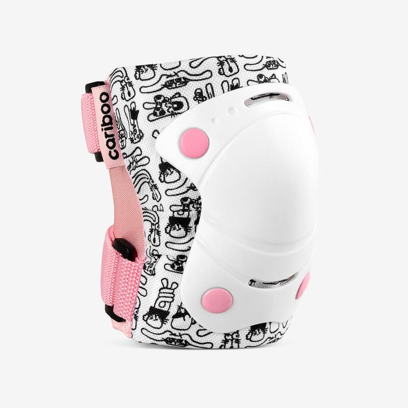 Protège-enfants Cariboo Jump M 2-pack (rose et blanc) -4792
