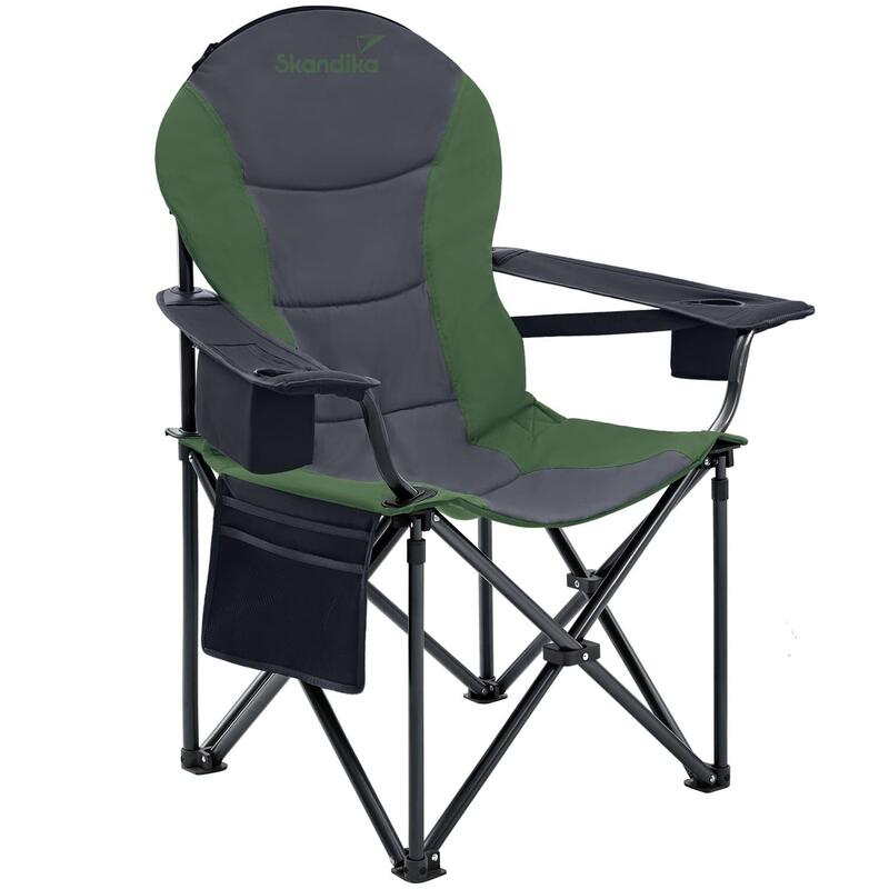 Fotel kempingowy składany Relax Comfort, do 160 kg, ze schowkiem termicznym
