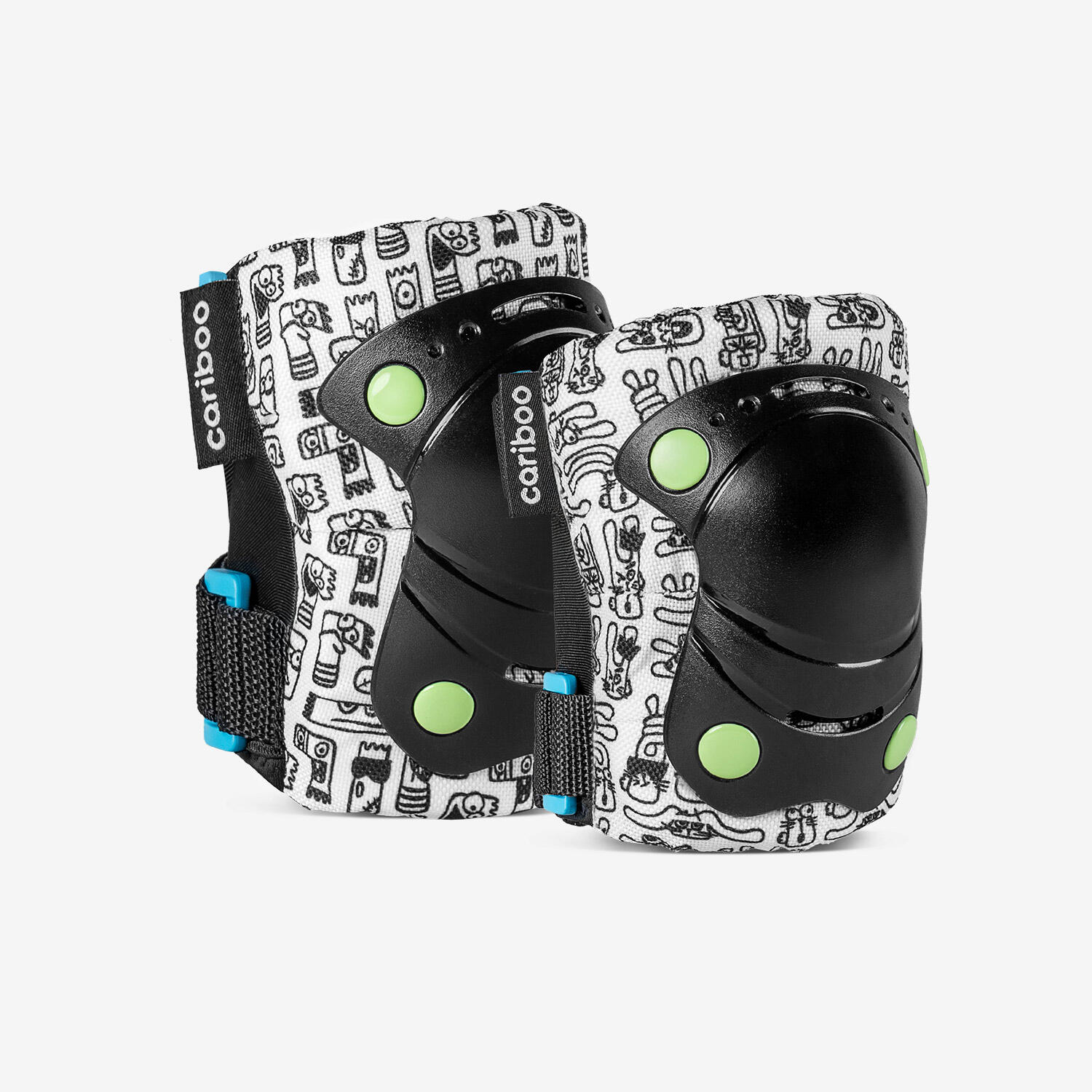 Ochraniacze dla dzieci Cariboo Jump S 2-pack (zielono-niebieskie) -4822