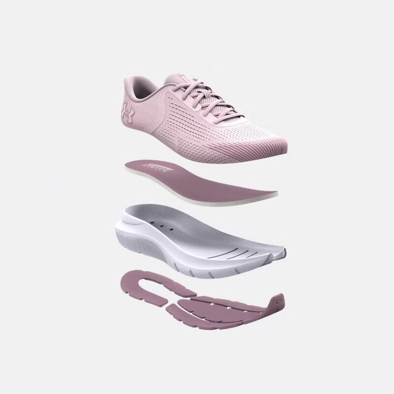 Pantofi de alergare UA Rogue 5 Prime pentru femei - roz prime