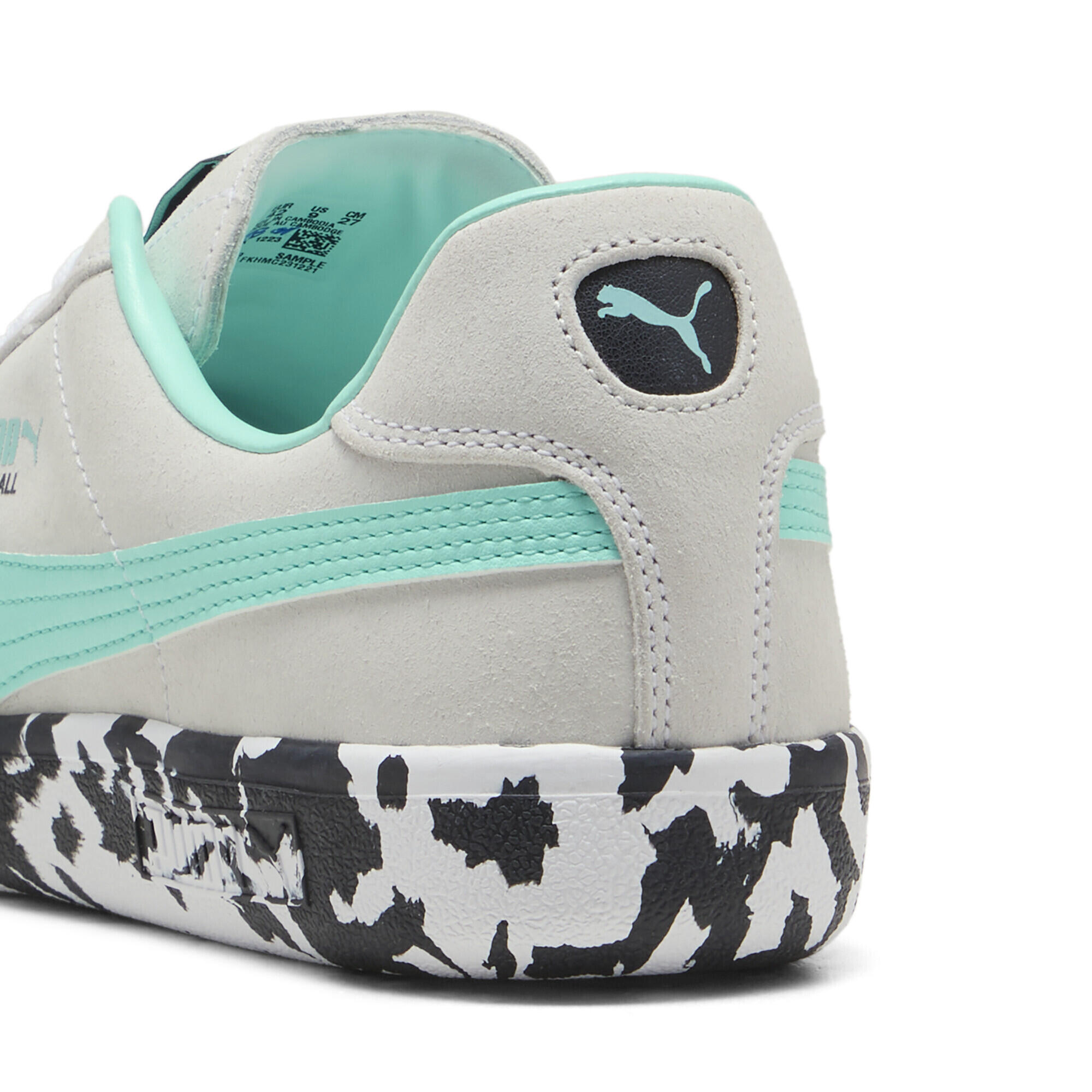 Scarpe da pallamano PUMA UNTMD unisex PUMA White Electric Peppermint Black Green 2/7