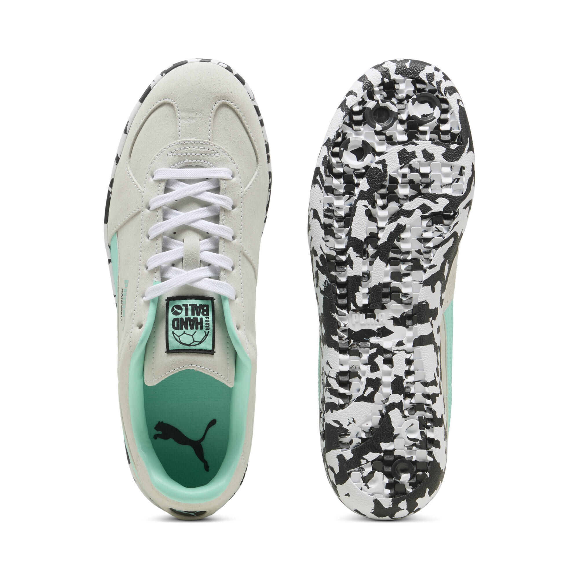 Scarpe da pallamano PUMA UNTMD unisex PUMA White Electric Peppermint Black Green 4/7