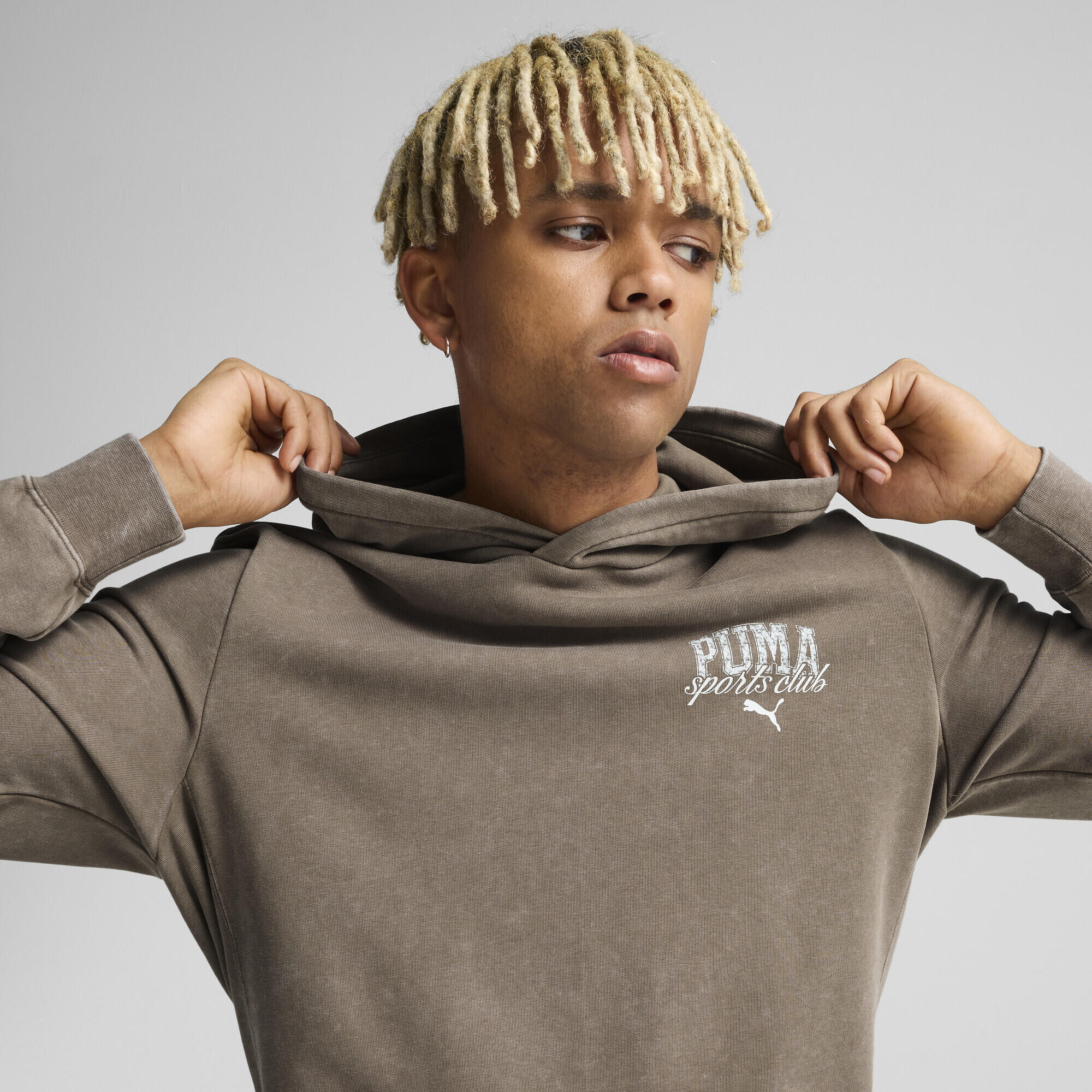 Hoodie PUMA Class Homme PUMA Totally Taupe Brown 3/7