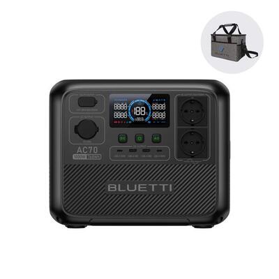 Bluetti ac70 draagbare krachtcentrale. 768wh lifepo4 batterij voor camping