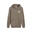 Pánská běh rukáv Washed Hoodie PUMA Totally Taupe Brown