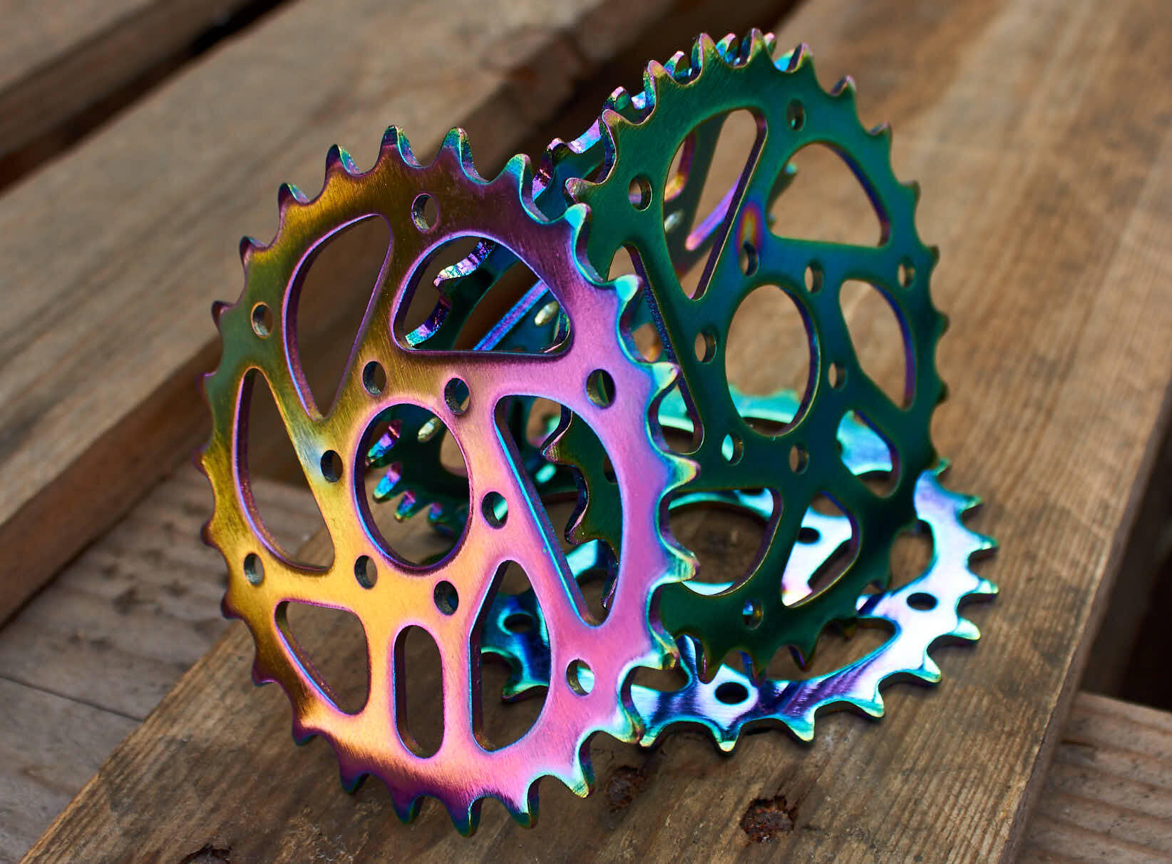 BMX KETTENBLATT MVP OIL SLICK 25T KHEBIKES 5/5