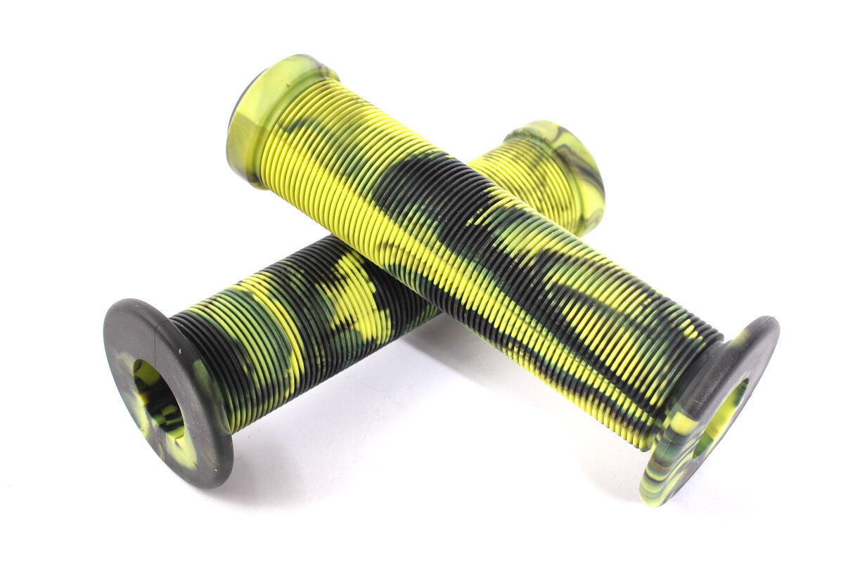 PUÑOS BMX 2TONE NEGRO AMARILLO 130MM KHEBIKES 2/3