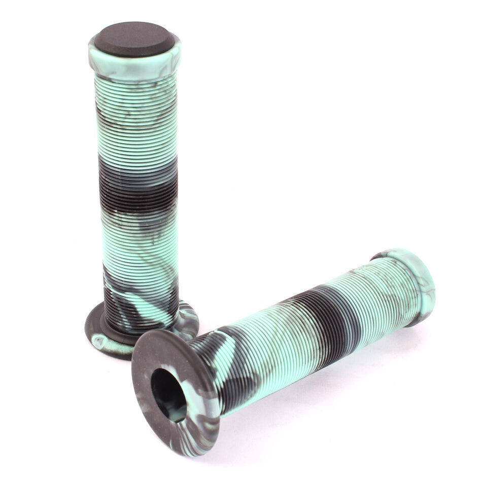KHEbikes 2TONE BMX Grips Black Mint Green 130 mm