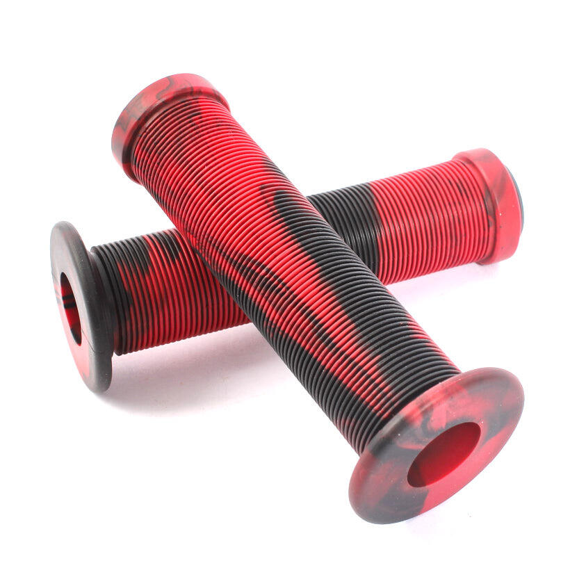 POIGNÉES BMX ACME 2TONE NOIR ROUGE 130MM KHEBIKES 2/3