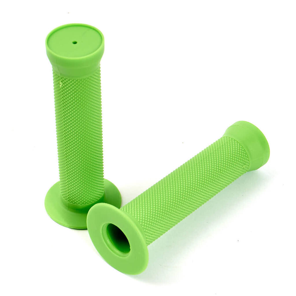 KHEbikes DIAMOND BMX Grips Green with Flange 130 mm