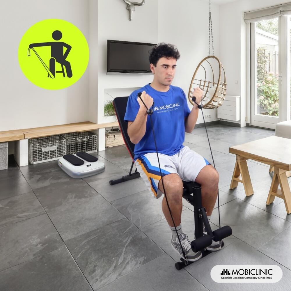 Banco de musculación Con cintas de resistencia Plegable Ajustable Máx. 120kg 5/7