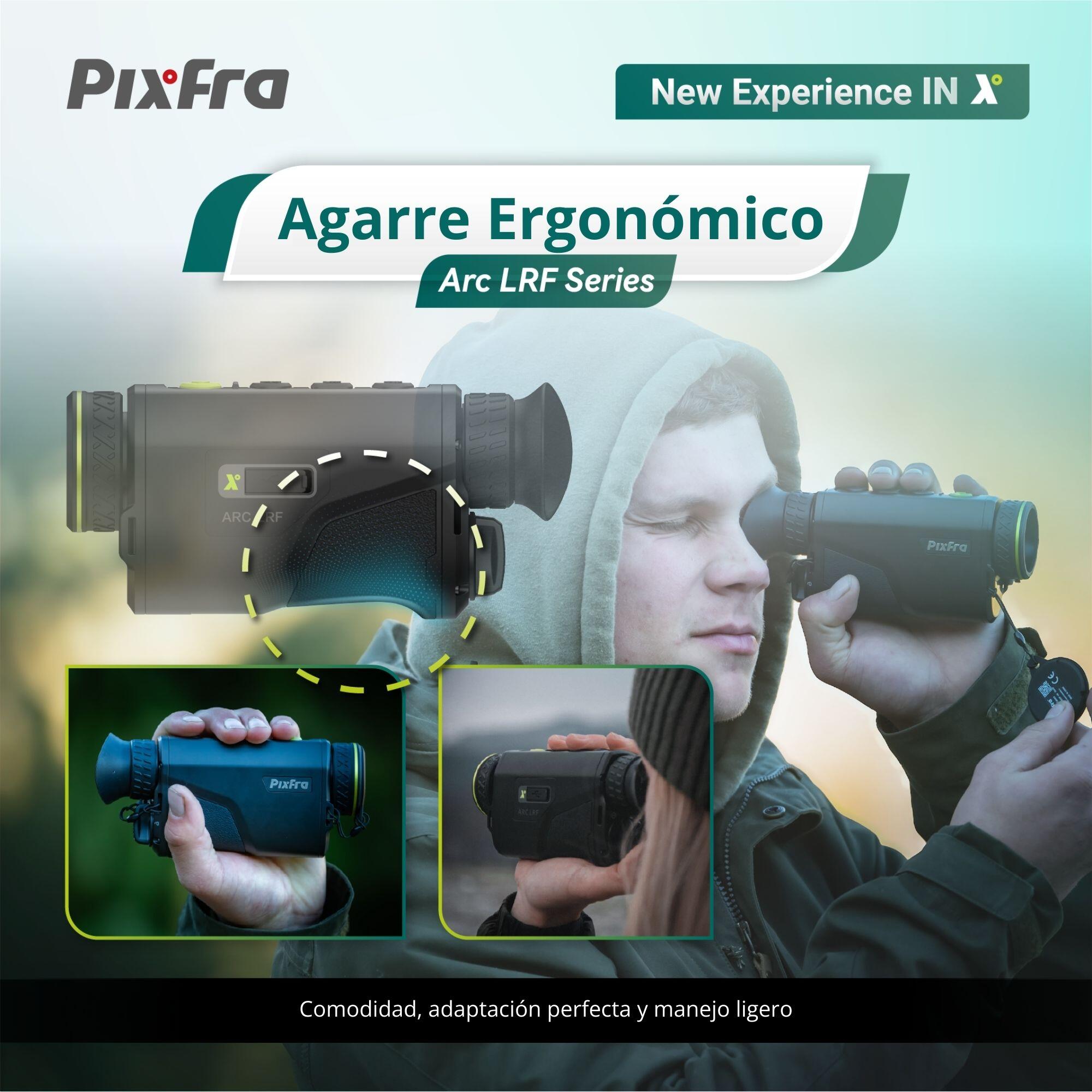 Monocular Térmico 25 mm 1300 m ARC LRF A625P <20mK con Telémetro PIXFRA S640x512 2/7