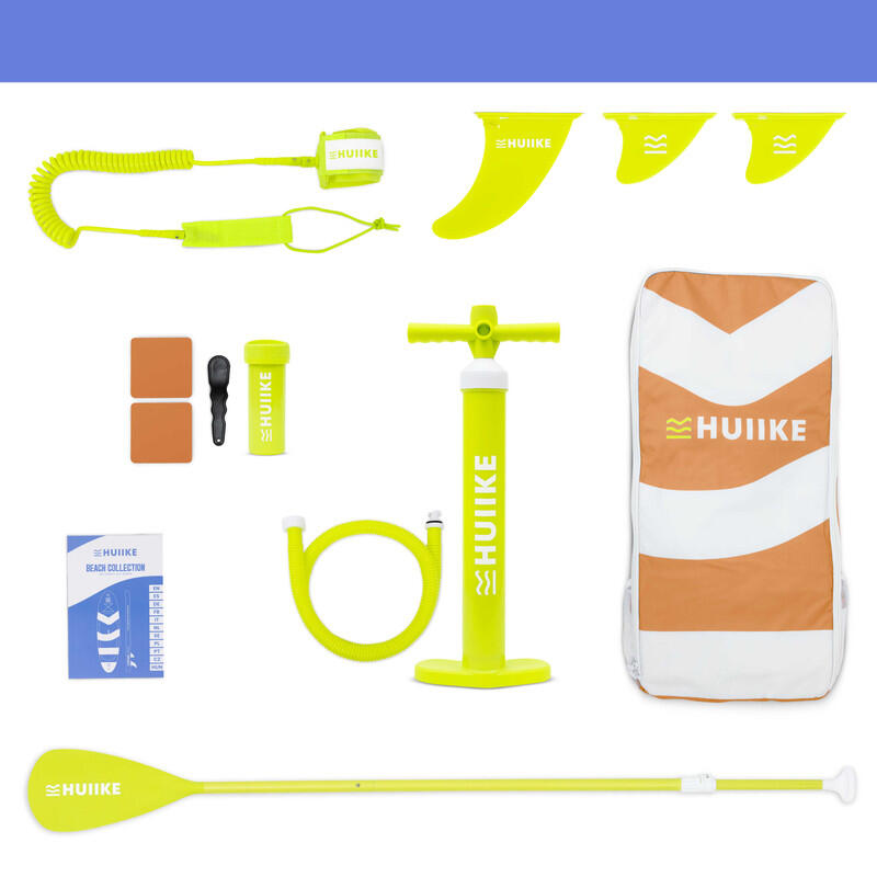 Paddle Gonflable Adulte Accessoires Premium, HUIIKE, Orange, Haute Stabilité