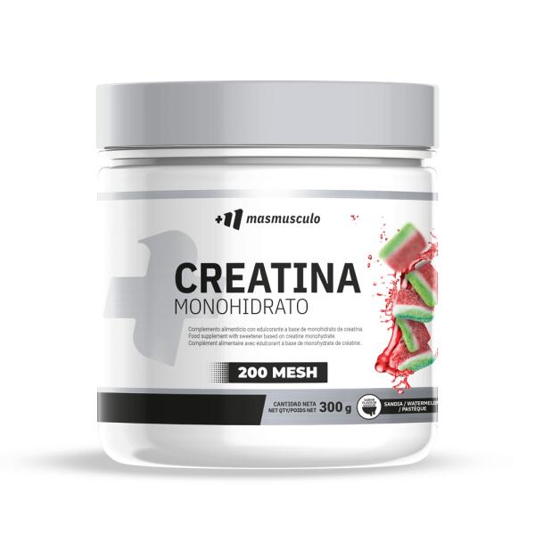 MMSUPPLEMENTS Creatine Monohydraat 200 Mesh - 300 g Gummy Watermeloenen MM Supplements