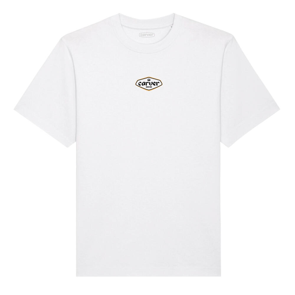 CARVER T Shirt 90's Logo | White | Size M | Carver