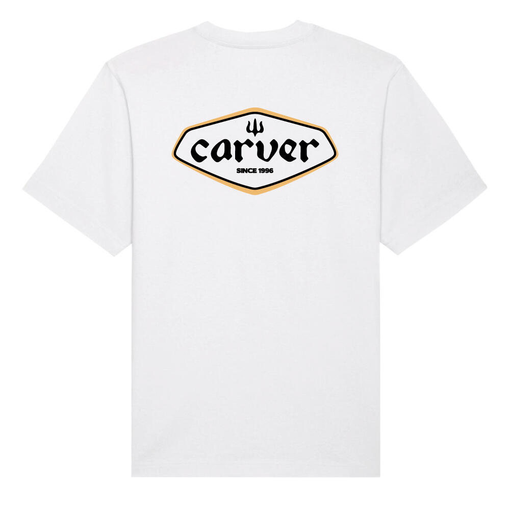 Camiseta - Logotipo dos anos 90 - Branca - M - Carver 2/2