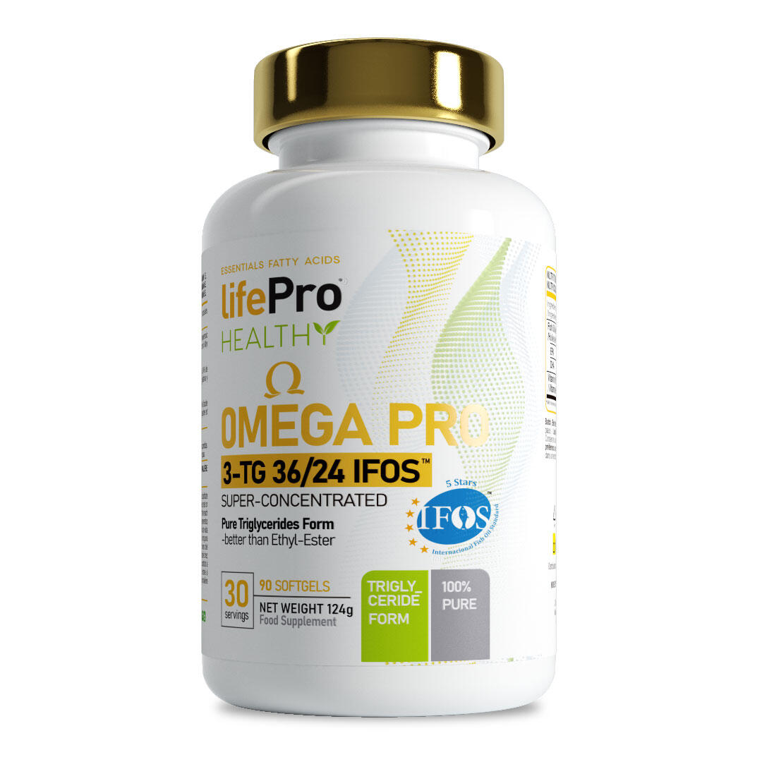 LIFE PRO NUTRITION Omega 3 Pro 3-TG 36/24 IFOS - 90 Softgels LifePRO