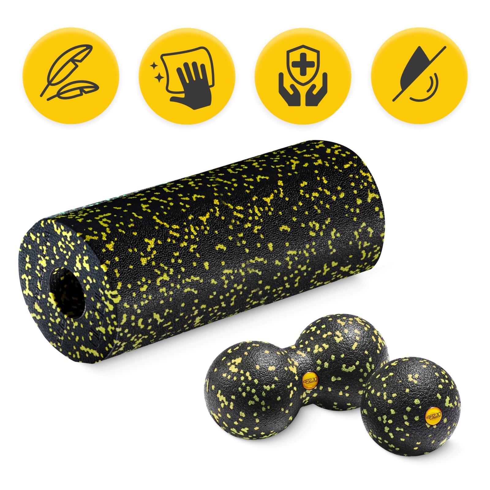 Set massaggio rullo miofasciale EPP 3 pz palline riabilitazione 4FIZJO 2/7