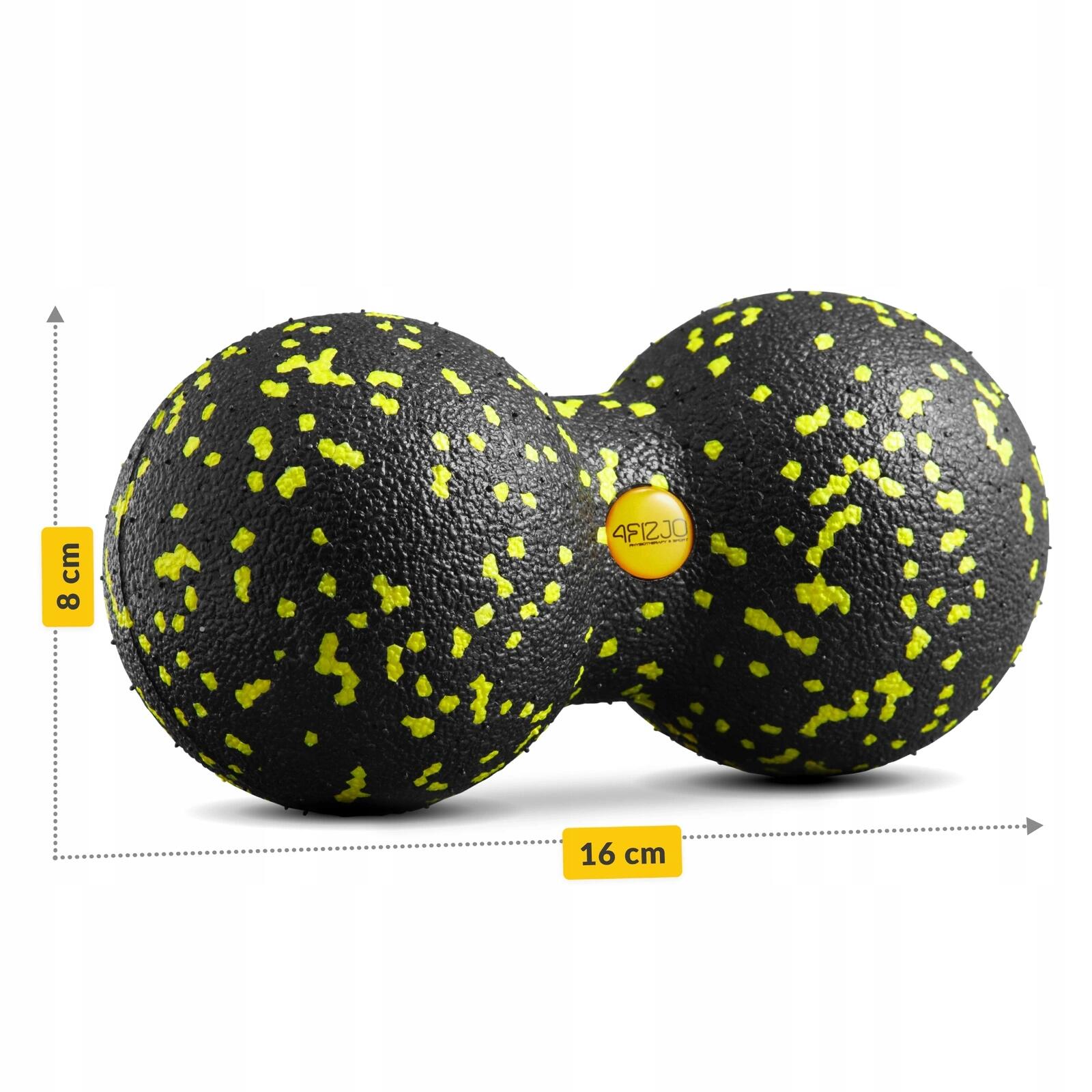 Dvojitý masážní míček EPP 4FIZJO, 8 cm 3/7