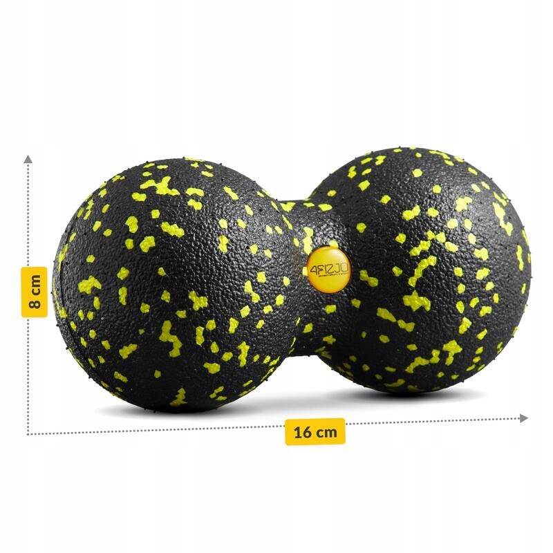 Minge dublă pentru masaj EPP 4FIZJO 8 cm