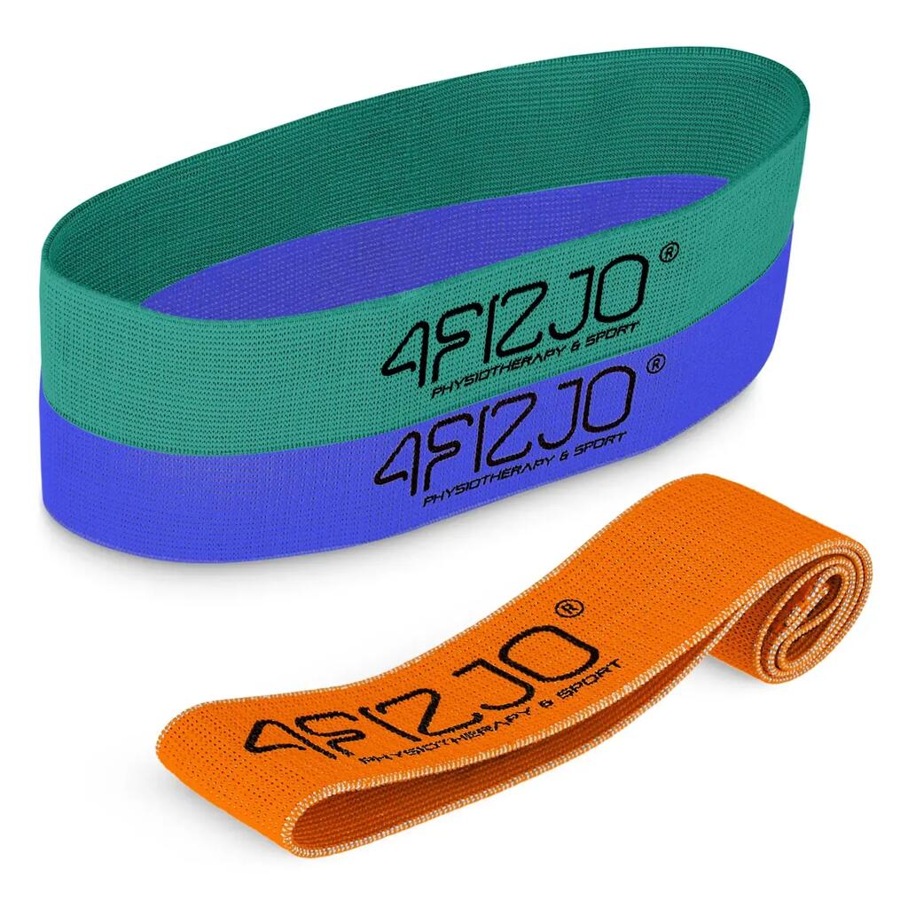 Комплект ластици FLEX BAND 4FIZJO памук латекс 5 см 34 см 1–15 кг 3 нива 3 бр.