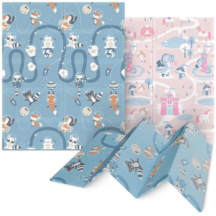 Baby Spielmatte Faltbar XPE 180x150cm Krabbelmatte Kosmos Prinzessin 4FIZJO