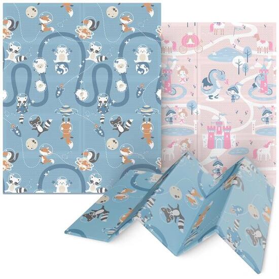 Baby Spielmatte Faltbar XPE 180x150cm Krabbelmatte Kosmos Prinzessin 4FIZJO