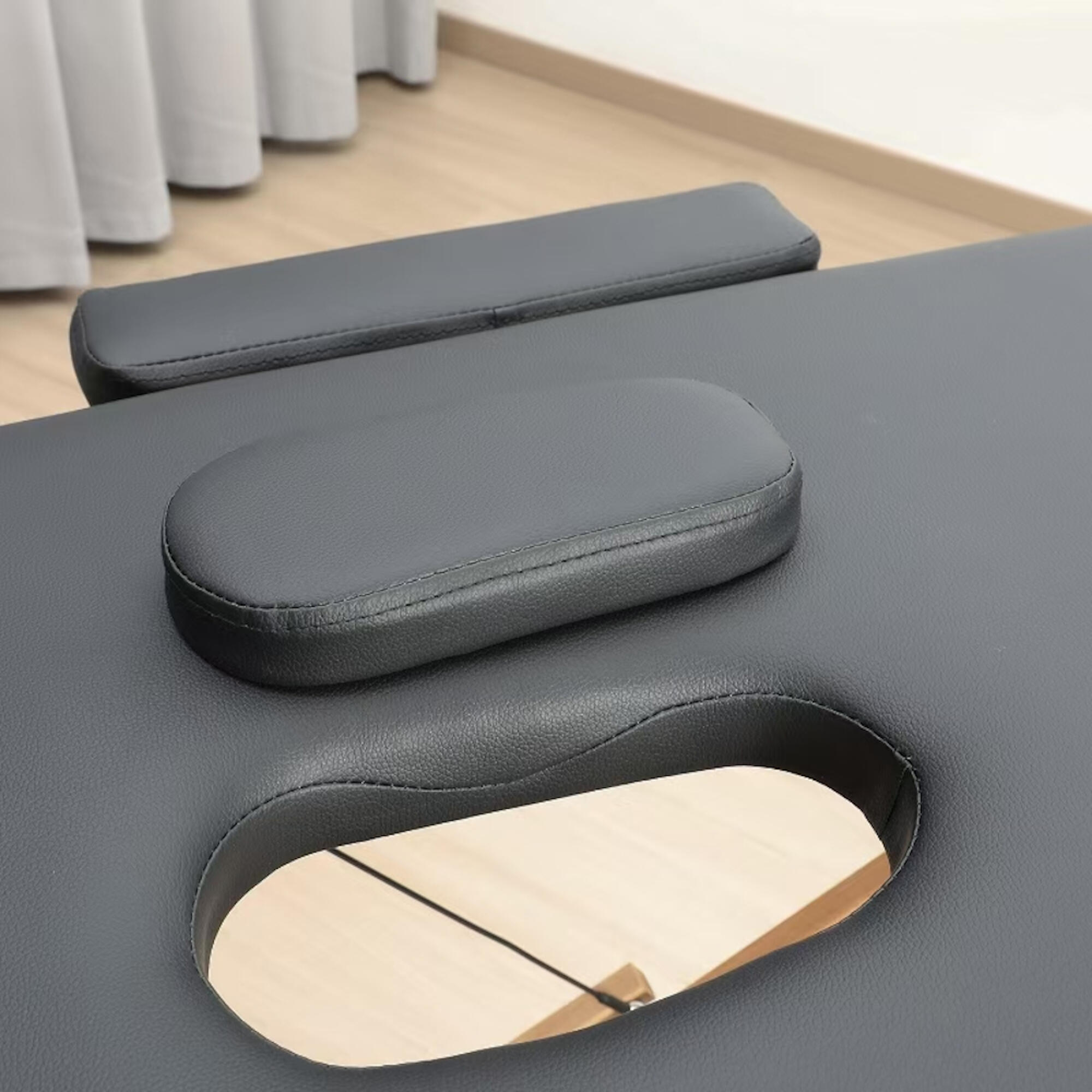 Mesa de massagem dobrável portátil, profissional, altura ajustável, 186x60 4/6