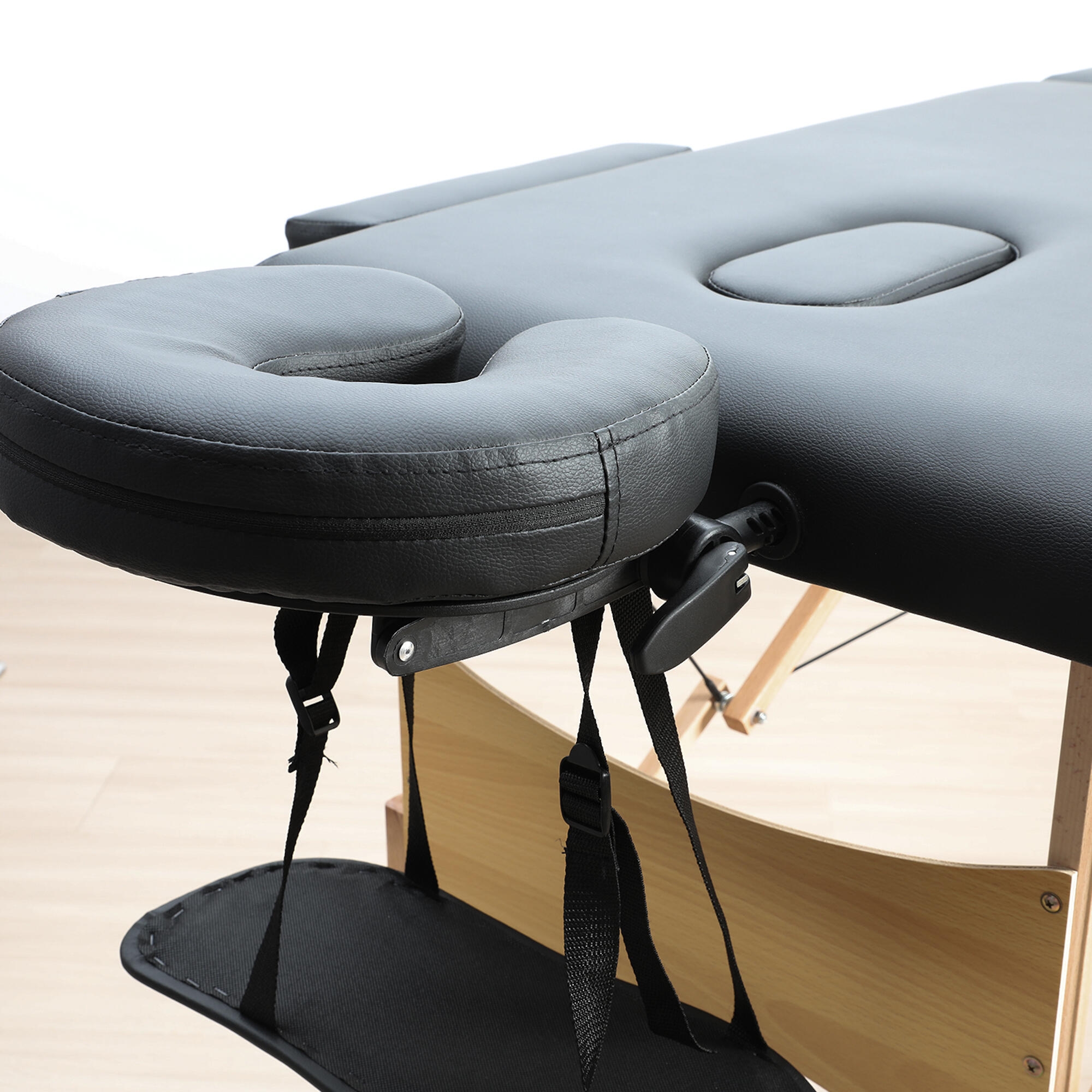Mesa de massagem dobrável portátil, profissional, altura ajustável, 186x60 3/6