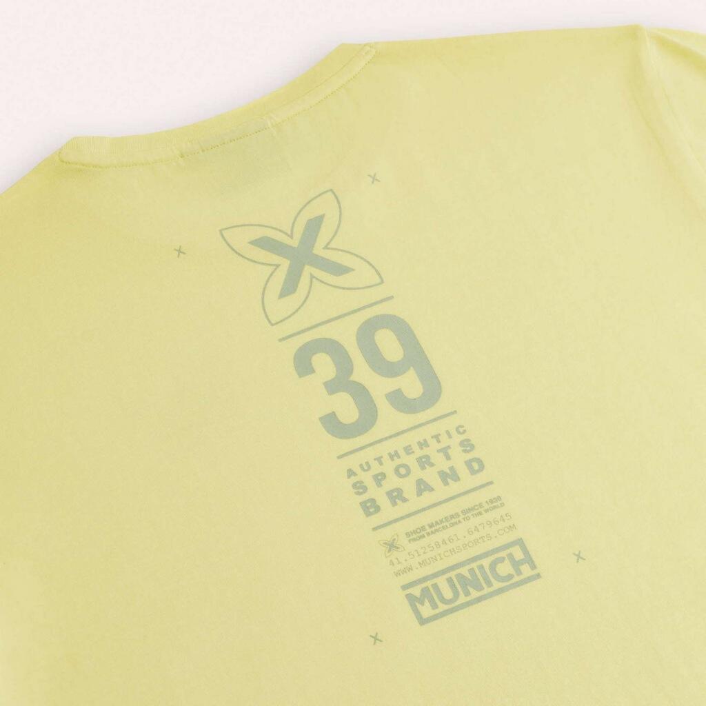 T-shirt Munich Modèle Regular T-shirt Heritage Couleur Jaune 3/4