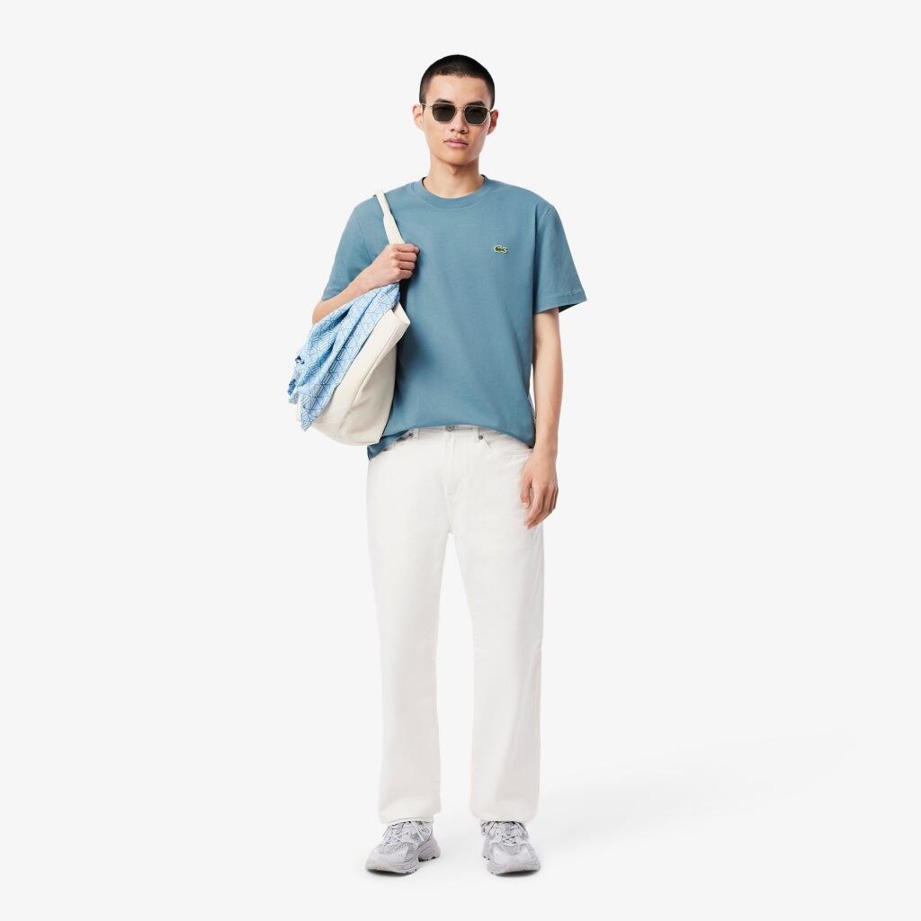 Maglietta Lacoste Modello Th7318 Tee-shirt Colore Blu 4/5