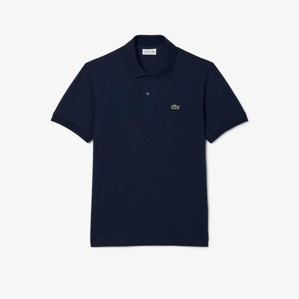 Lacoste Modello Short Sleeved Ribbed Collar Colore Blu 2/5