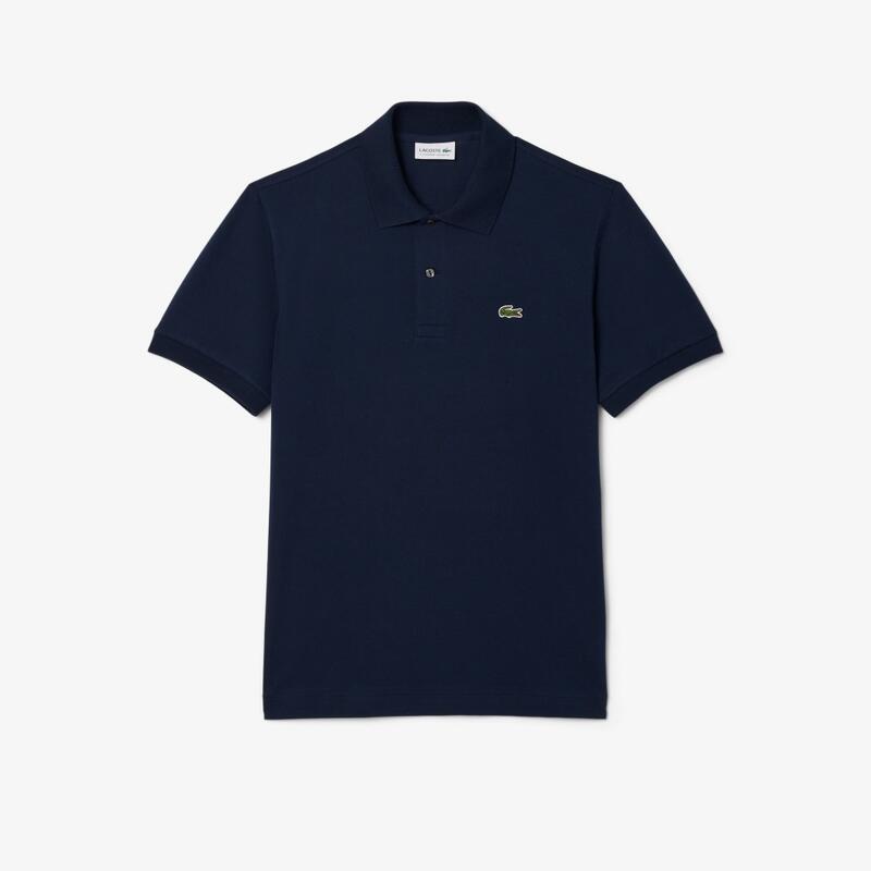 Lacoste Model Short Sleeved Ribbed Collar Culoare Albastru