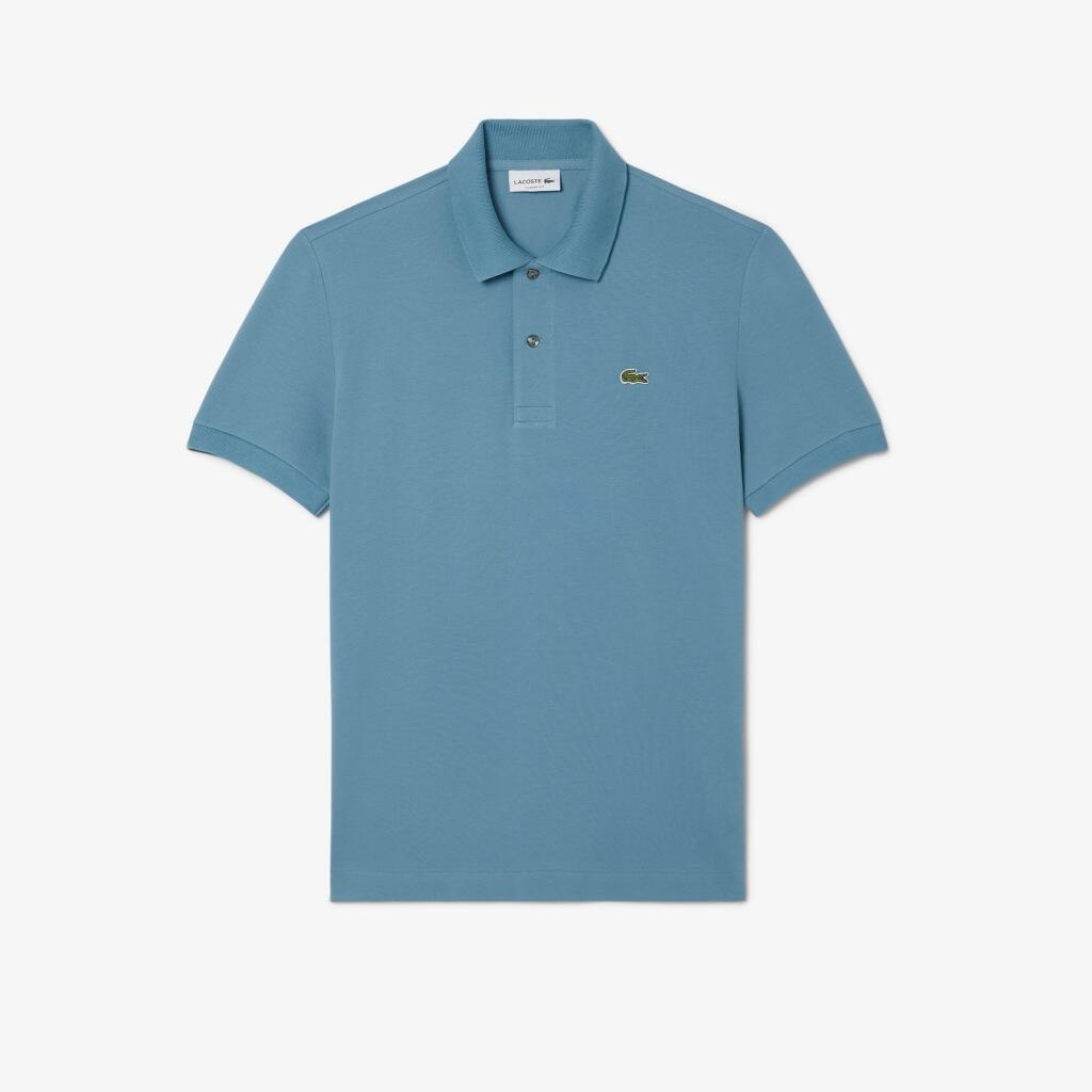 Lacoste Modèle Short Sleeved Ribbed Collar Couleur Bleu 2/4