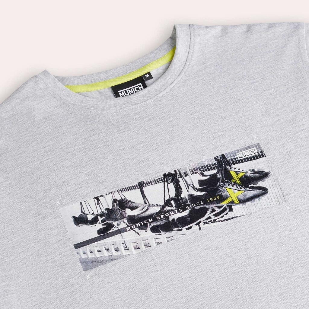 T-shirt Munich Modèle Regular T-shirt Stadium Couleur Gris 3/5