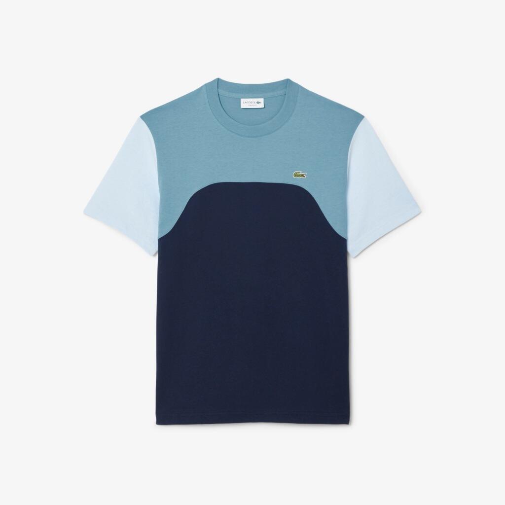 T-shirt Lacoste Modèle Tee-shirt Couleur Bleu 2/4