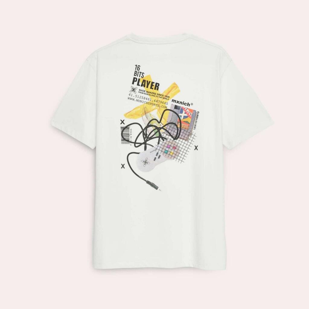 T-shirt Munich Model Oversize T-shirt Gamer Kleur Wit 2/4