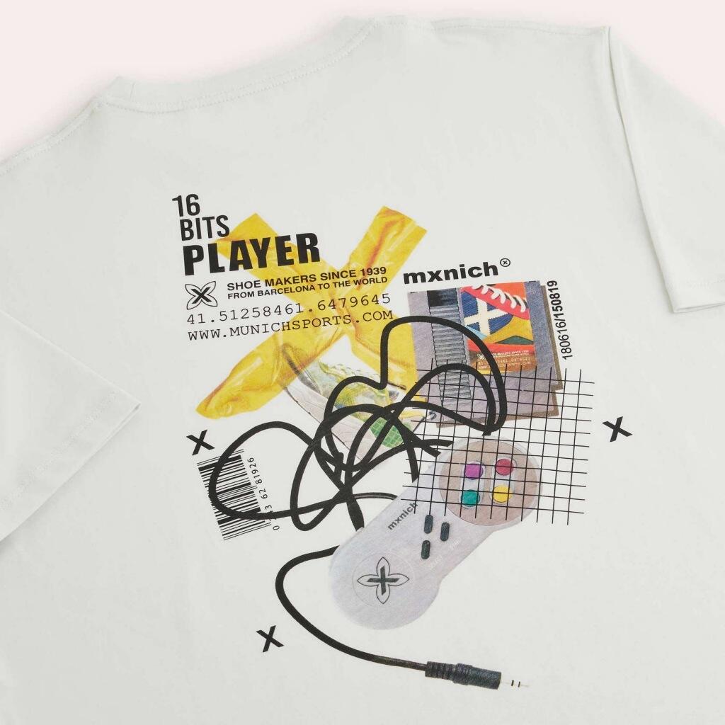 T-shirt Munich Model Oversize T-shirt Gamer Kleur Wit 4/4