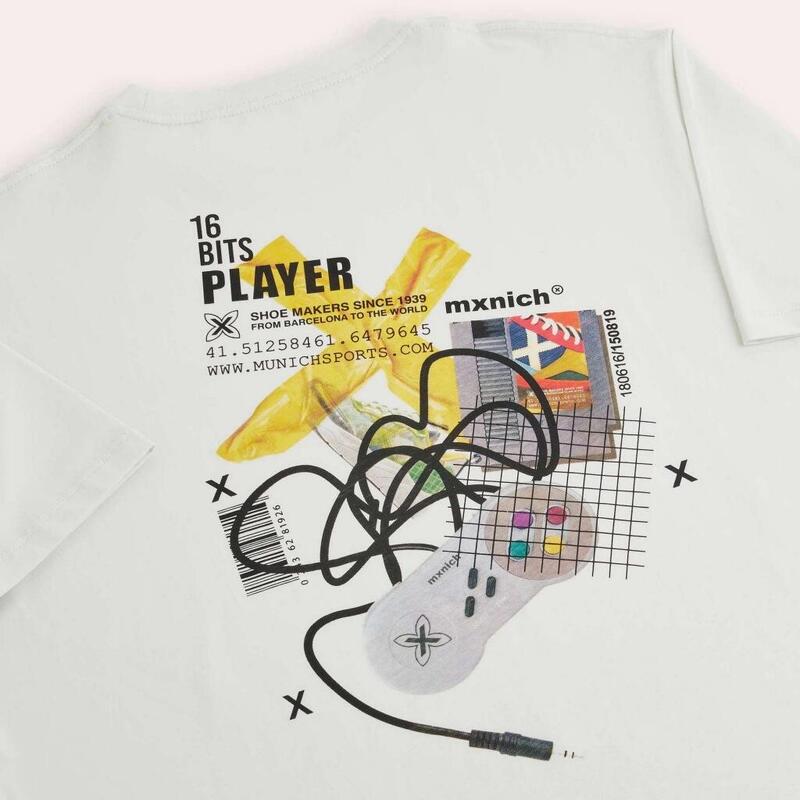 T-shirt Munich Model Oversize T-shirt Gamer Culoare Alb