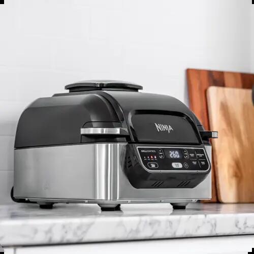 Grătar electric de interior și airfryer Foodi AirGrill AG301, 40°- 265°C, 1760W