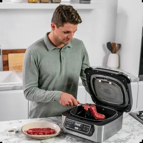 Grătar electric de interior și airfryer Foodi AirGrill AG301, 40°- 265°C, 1760W