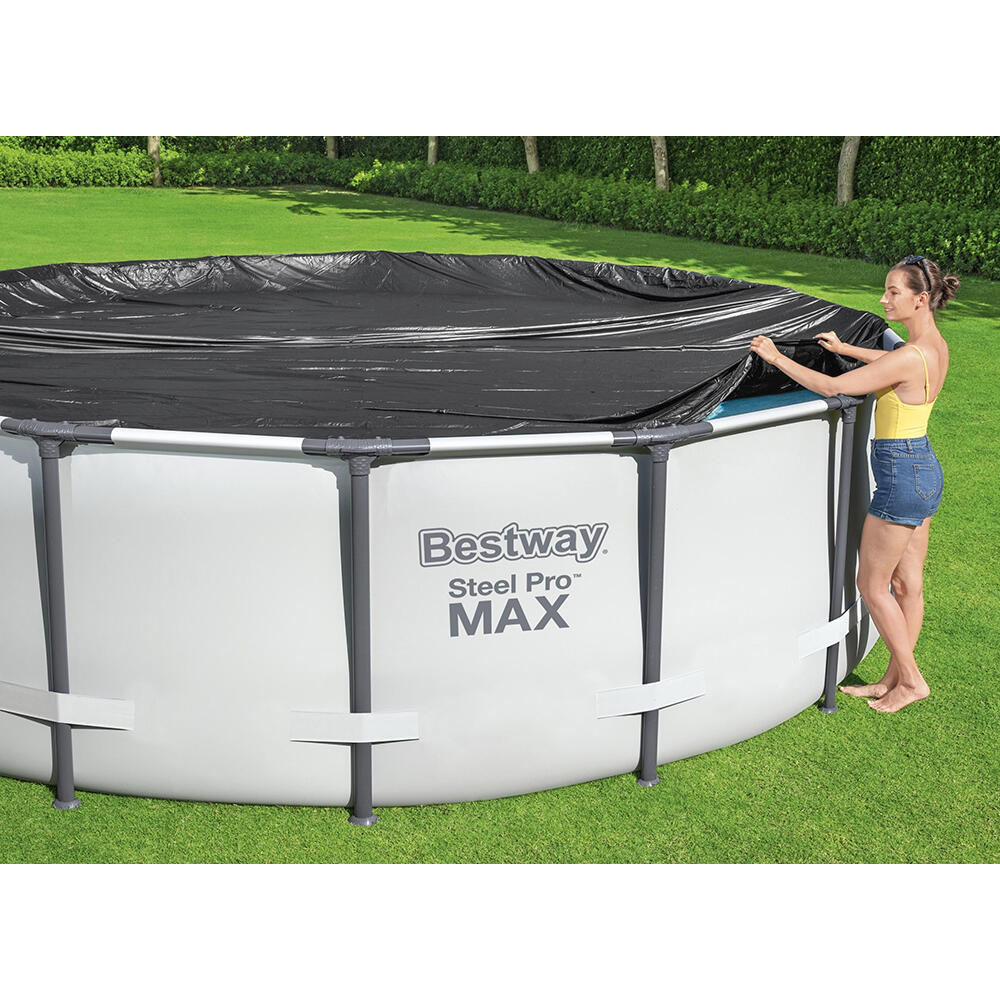 Bestway Pool Cover for Above Ground Pools, Swimming Pool Protection 6/7