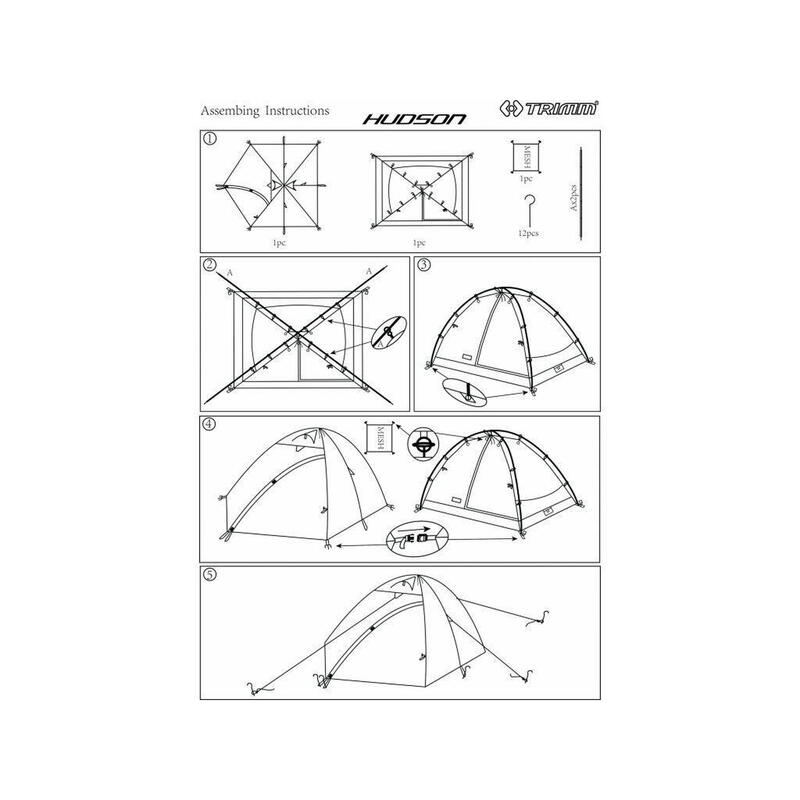 Cort Trimm Hudson green, 3-4 persoane