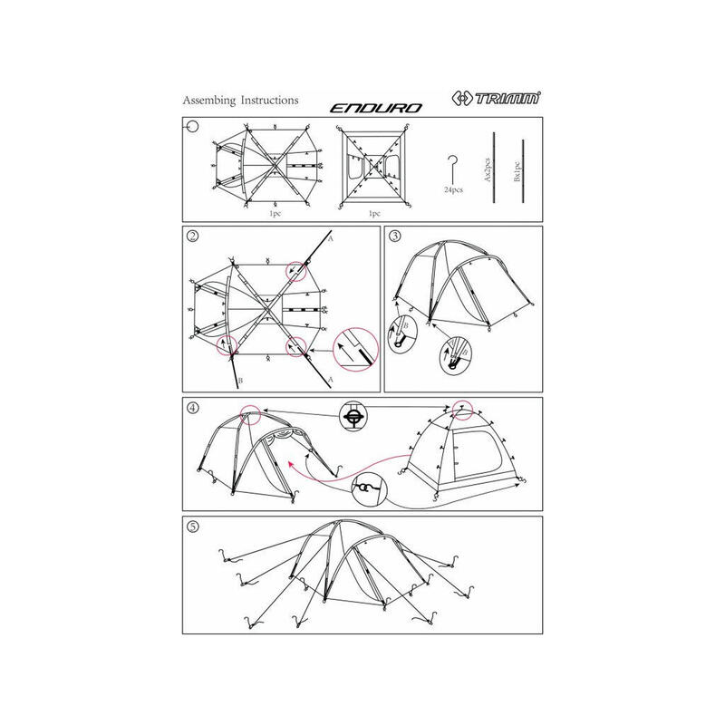 Cort Trimm Enduro Sand, 4 persoane