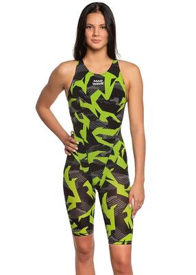 Tyr multi colour siliconen badmuts groen / blauw